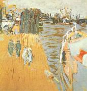 Edouard Vuillard Quay Le Pouliguen oil painting artist